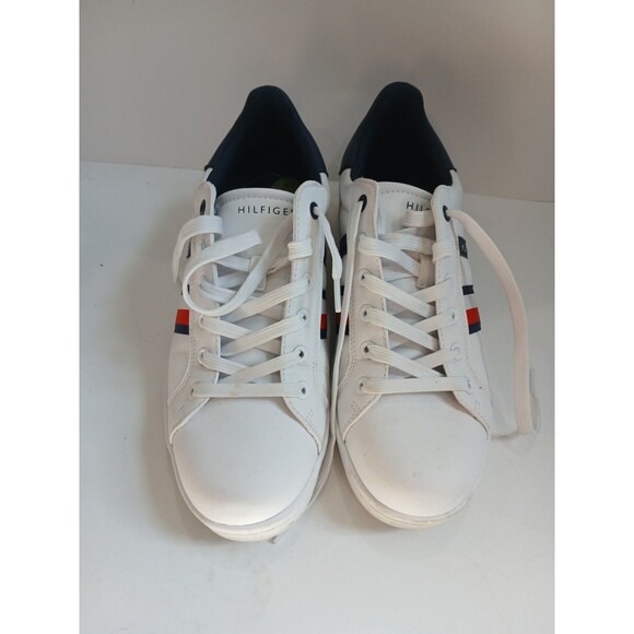 Tommy Hilfiger Men’s White Casual Sneakers Size 9.5 Lace Up Lifestyle Shoes main image 4